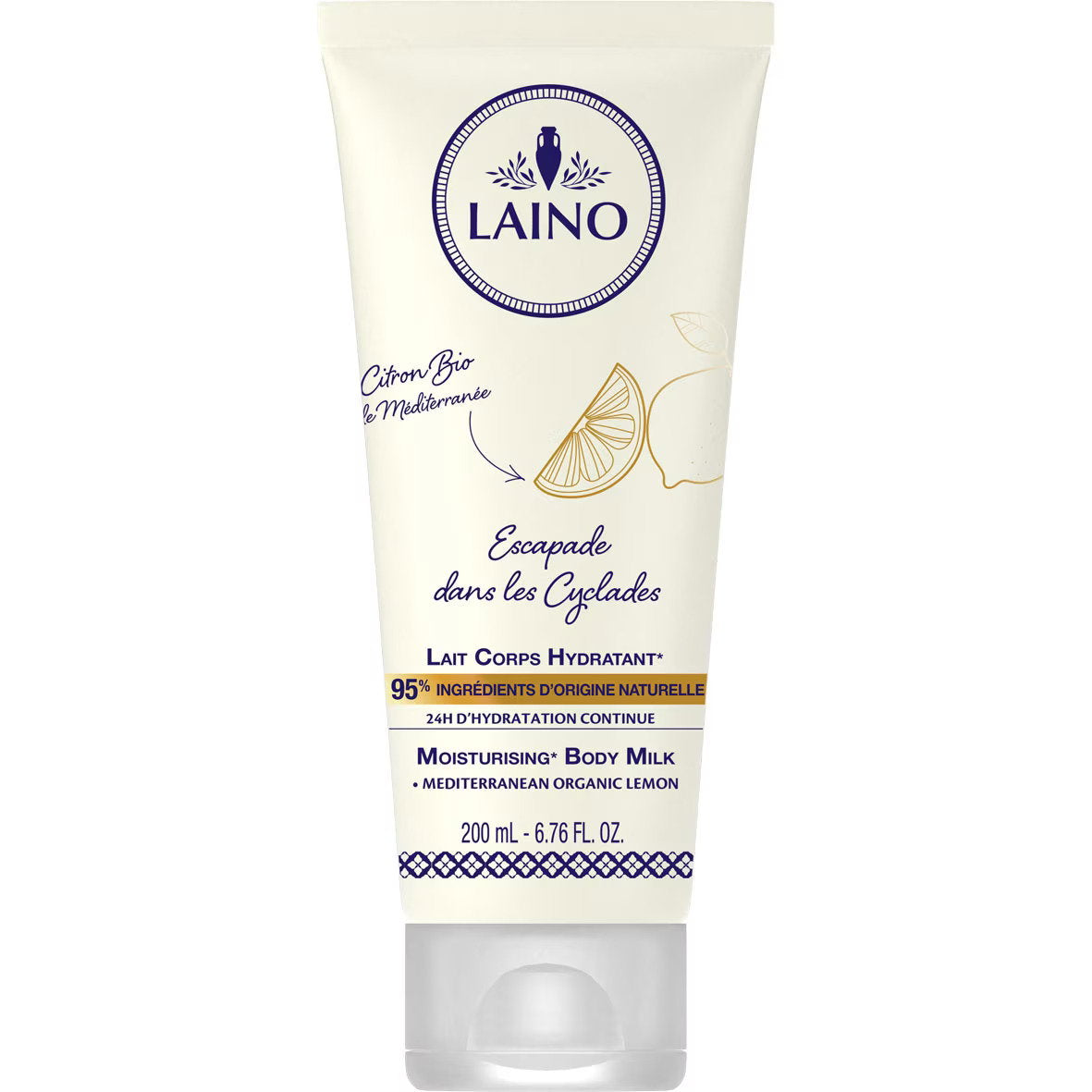 Laino, Cyclades, Feuchtigkeitsspendend, Körpermilch, 200 ml
