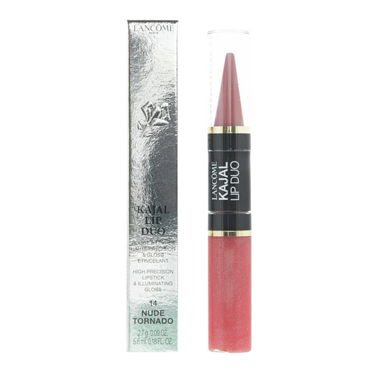 Lancome Duo Set, Lancome, Lip Kajal Duo, Creme-Lippenstift & Lipgloss, 14, Nackter Tornado, 2.7 g Regular