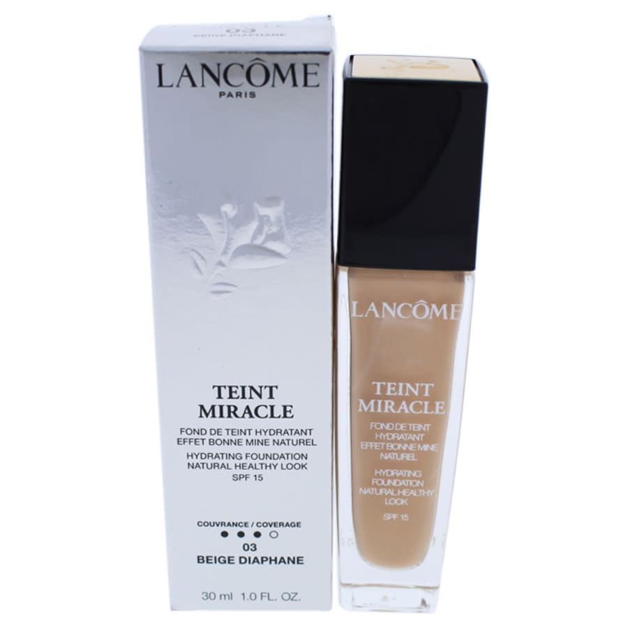 Lancome, Teint Miracle, Mittlere Abdeckung, Flüssige Grundierung, 03, Beige Diaphane, SPF 15, 30 ml