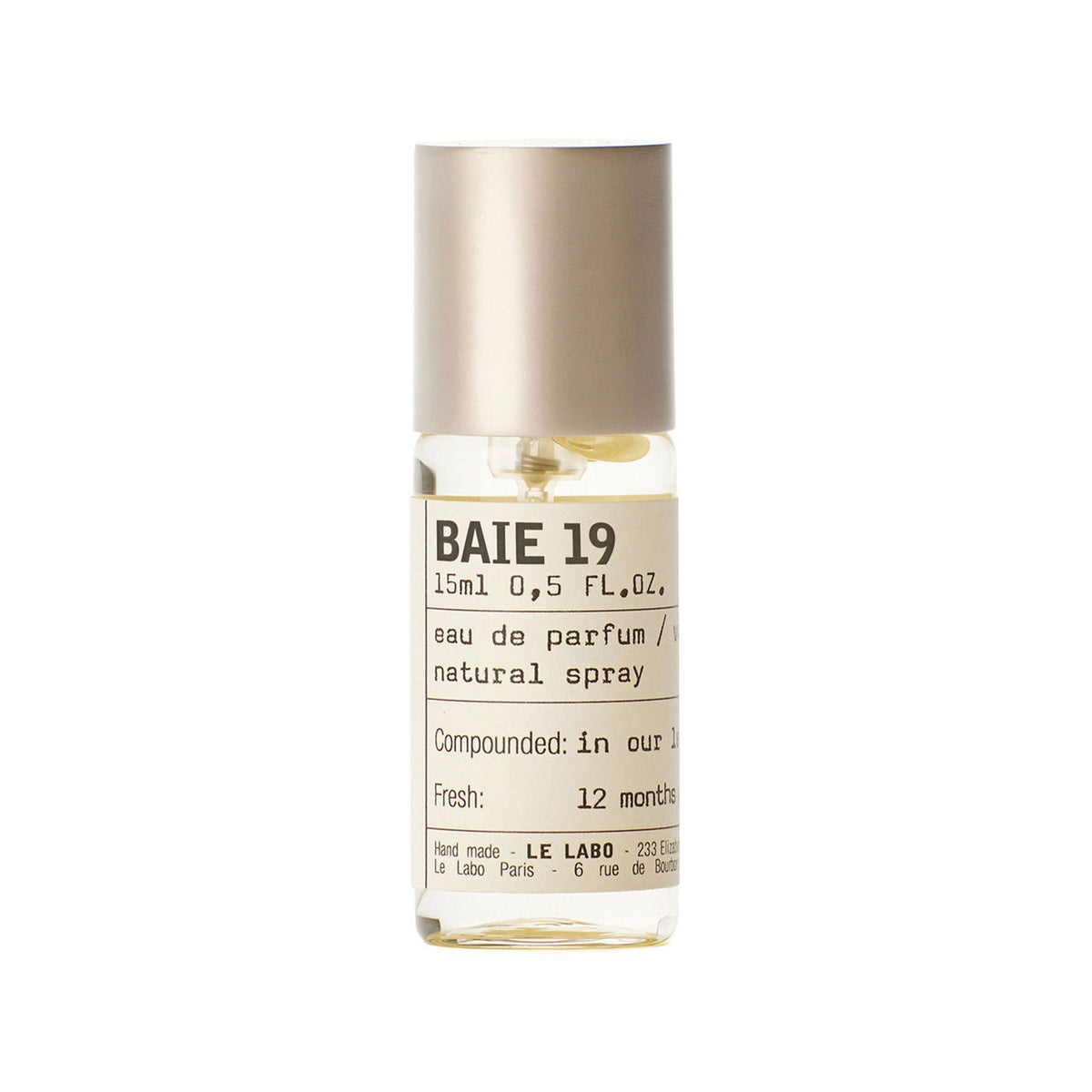 Le Labo Baie 19 Eau de Parfum Unisex 15 ml