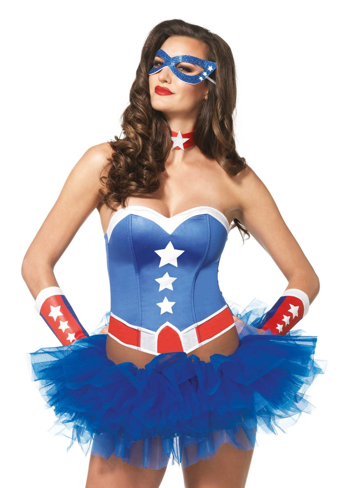 Leg Avenue Amerikanisches Held Accessoire Set – Patriotic Bustier - Fasnacht24.ch