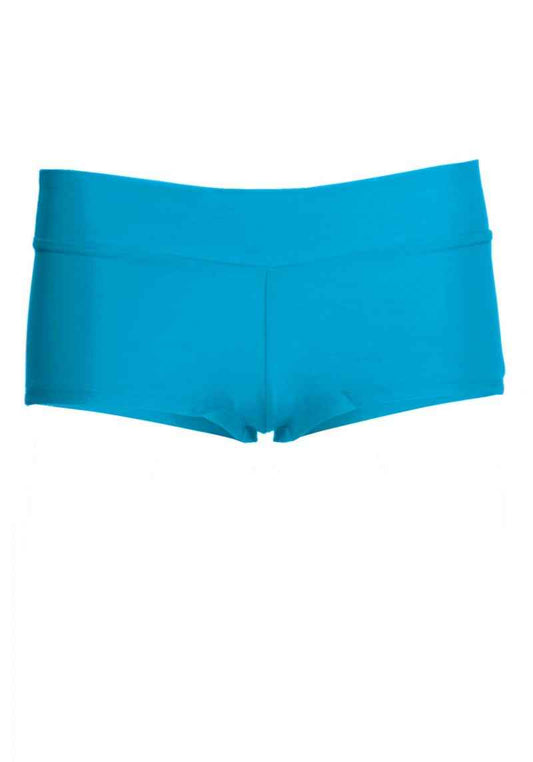 Leg Avenue Spandex Hot Shorts – Türkis, Low-Rise Sporthose - Fasnacht24.ch