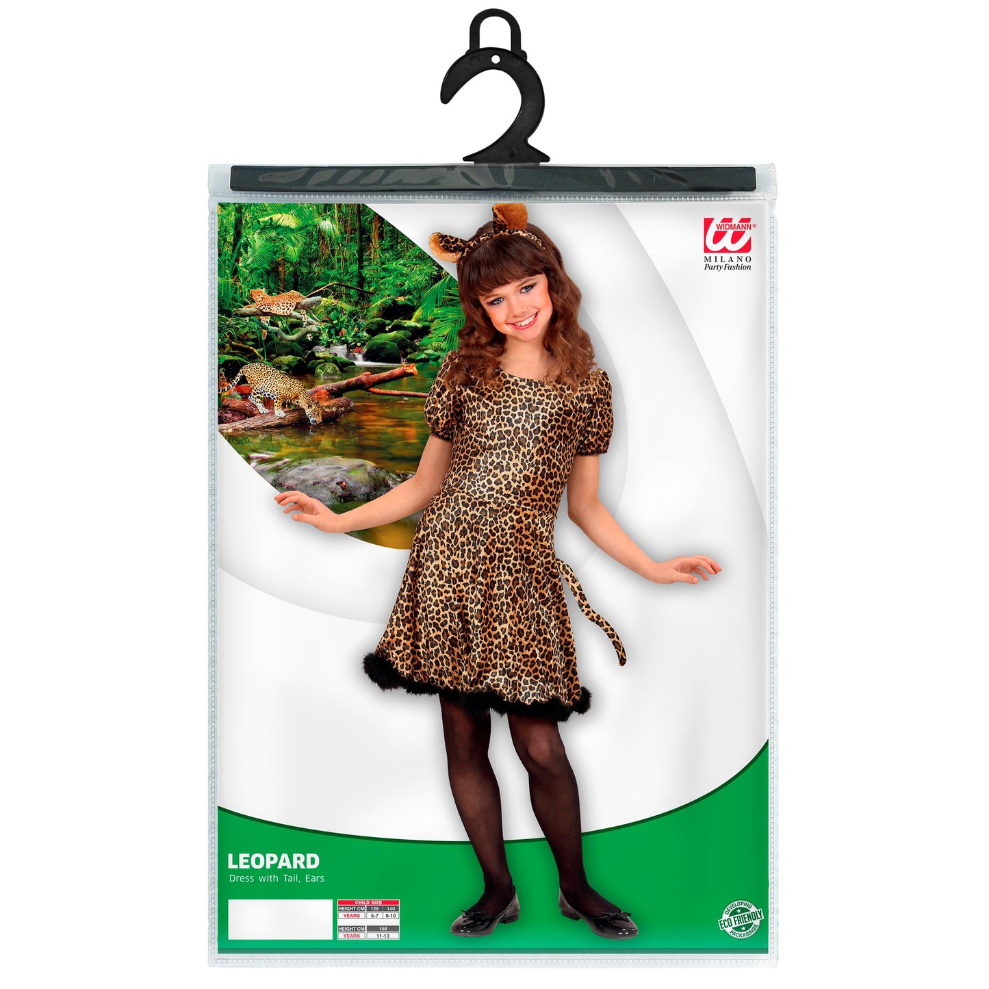 "LEOPARD" (Kleid mit Schwanz, Ohren) – Detailansicht