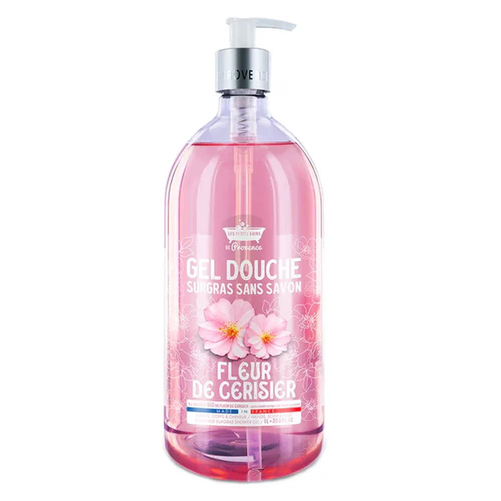 Les Petites Bains de Provence Les Petites Bains de Provence, Cherry Blossom, Duschgel, Für empfindliche Haut, 1000 ml Regular