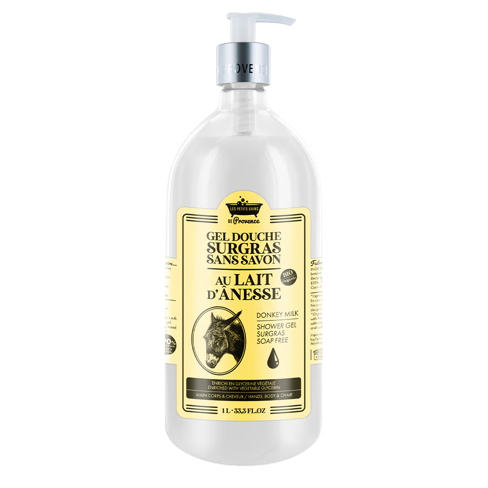 Les Petites Bains de Provence Les Petites Bains de Provence, Donkey Milk, Duschgel, Für Körper, Gesicht & Haar, Für empfindli