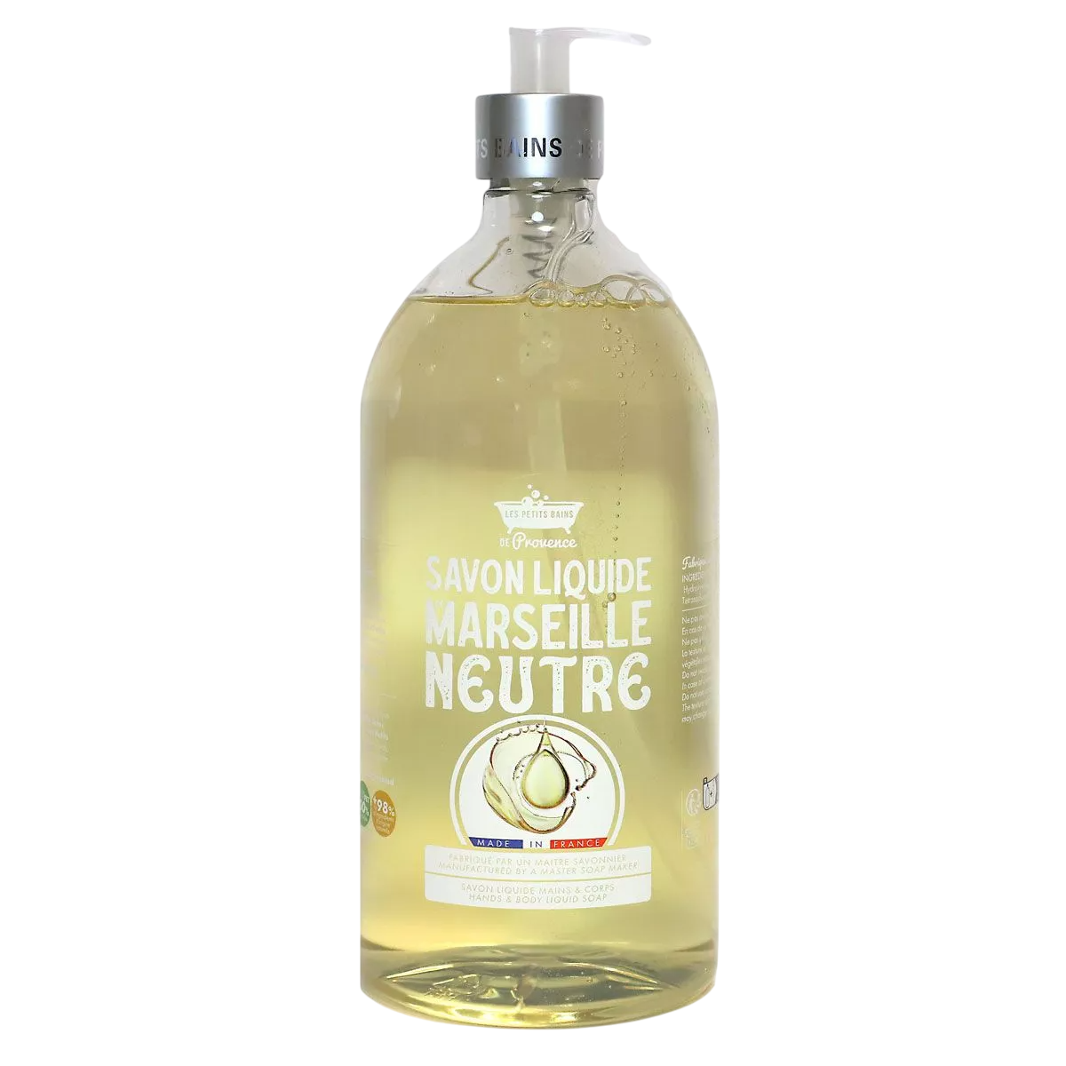 Les Petites Bains de Provence Les Petites Bains de Provence, Neutre, Duschgel, Für empfindliche Haut, 1000 ml Regular