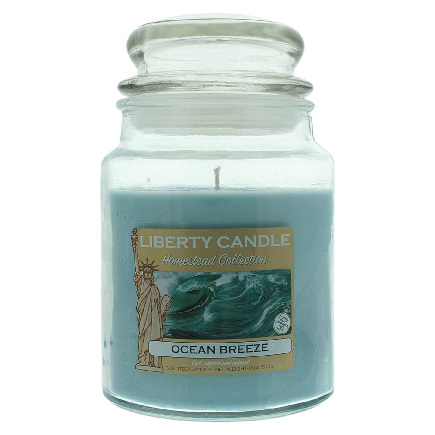 Liberty Candle Liberty Candle, Ocean Breeze, Cool, Duftkerze, 510 g Regular