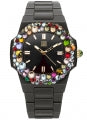 LIGHT TIME VELVET NAUTILUS - Black Rainbow Strass L512-NE-2 Armbanduhr 42 mm Schwarz ansicht-2
