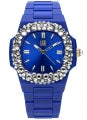 LIGHT TIME VELVET NAUTILUS - Blue Clear Strass L512-BL-1 Only Time Armbanduhr 42 mm Blau ansicht-2
