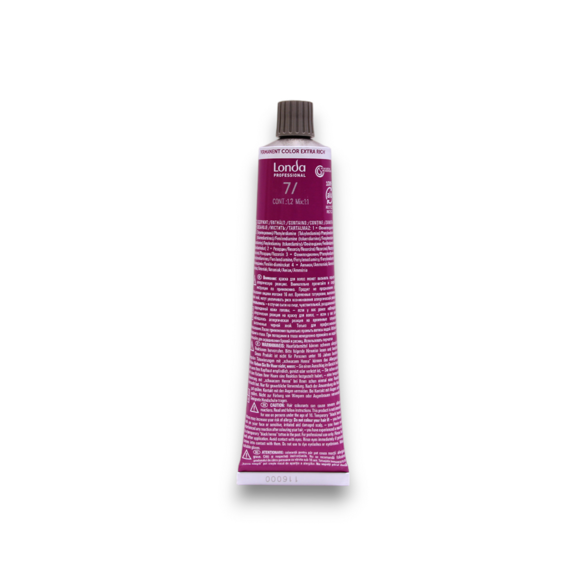 Londa Professional, Londacolor, Permanente Haarfarbe, 7/ Medium Blonde, 60 ml