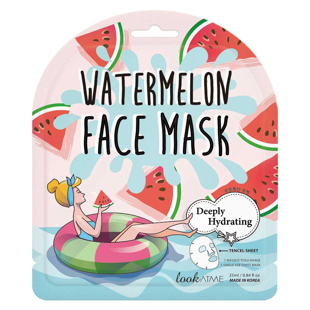 Look At Me, Look At Me, Wassermelone, Tiefenbefeuchtung, Gesichtsmaske, Für das Gesicht, 25 ml