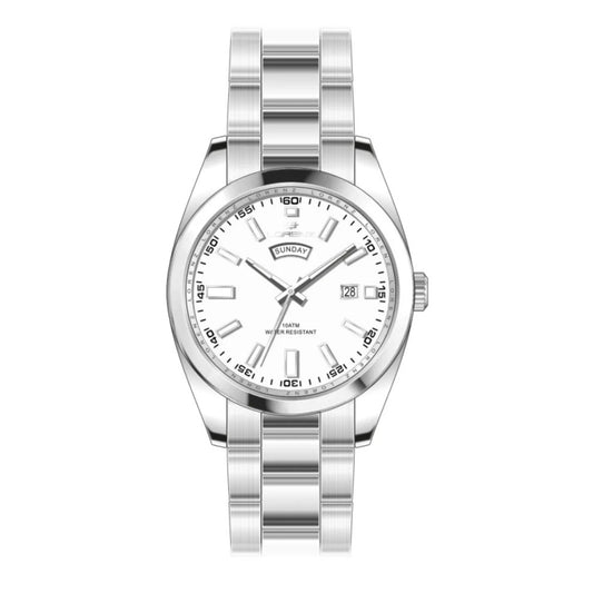 LORENZ 26208CC Date Armbanduhr 42 mm Silber