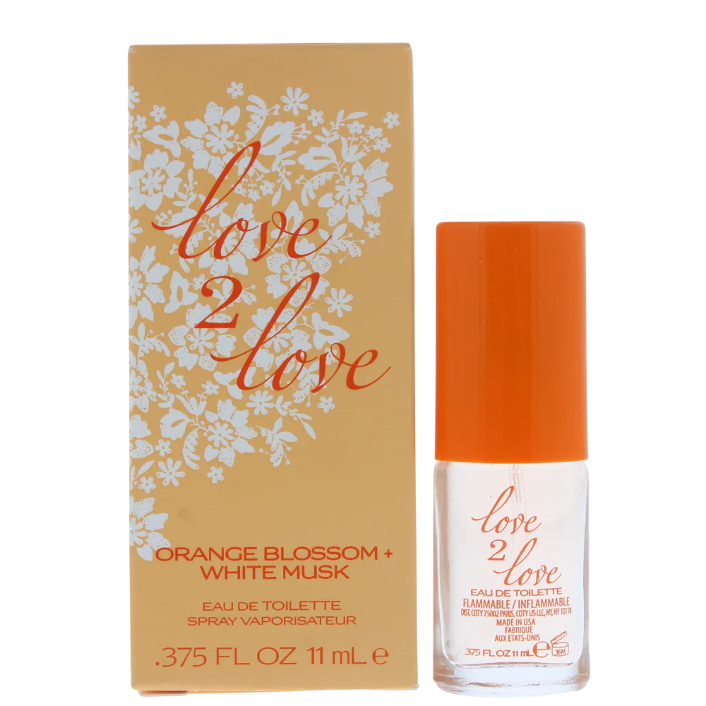 Love 2 Love Love 2 Love, Orange Blossom + White Musk, Eau de Toilette, Für Frauen, 11 ml Regular
