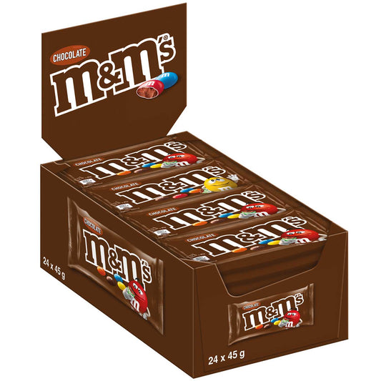 M&M´s M&M'S Chocolate 24x45g - Erdnüsse mit Schokolade – Produktansicht