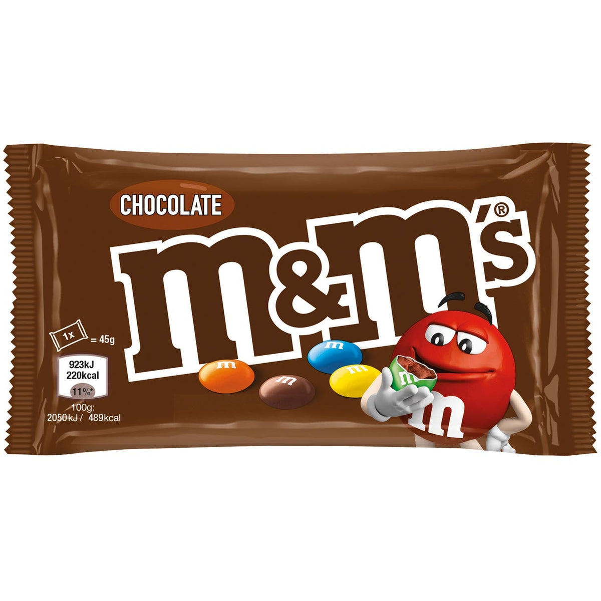 M&M´s M&M'S Chocolate 24x45g Portionspackungen Milchschokolade Snack