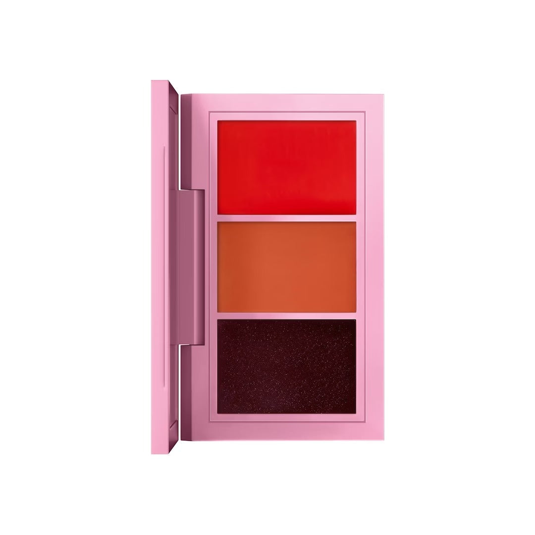 MAC MAC, From Harris With Love, Lippenpalette, Römische Offenbarung: Helles Orange (Matt) + Nichts wie LA: Warmes Nude (Verst