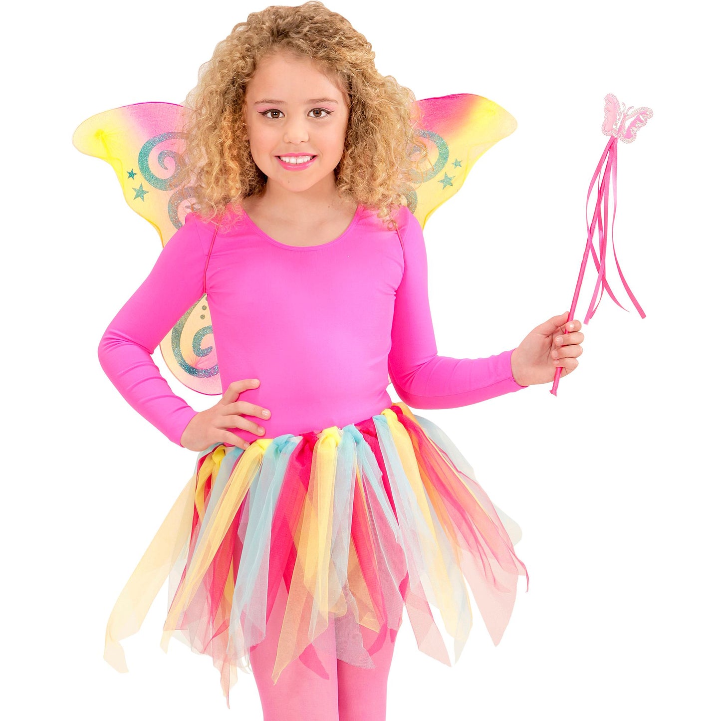 "MAGIC FAIRY" bunt (Tutu, Flügel, Feenstab) – Ansicht 5