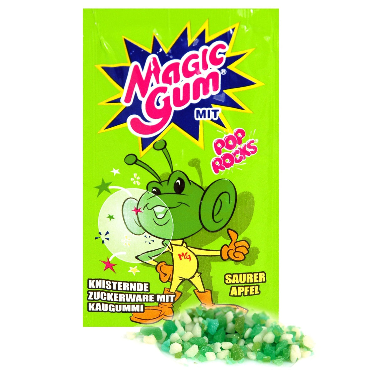 Magic Gum Pop Rocks Kaugummi Saurer Apfel 175 g