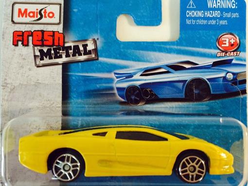 Maisto, Fresh Metal, Jaguar XJ220, Spielzeugauto, 11426, Gelb, 1:64, 3 +