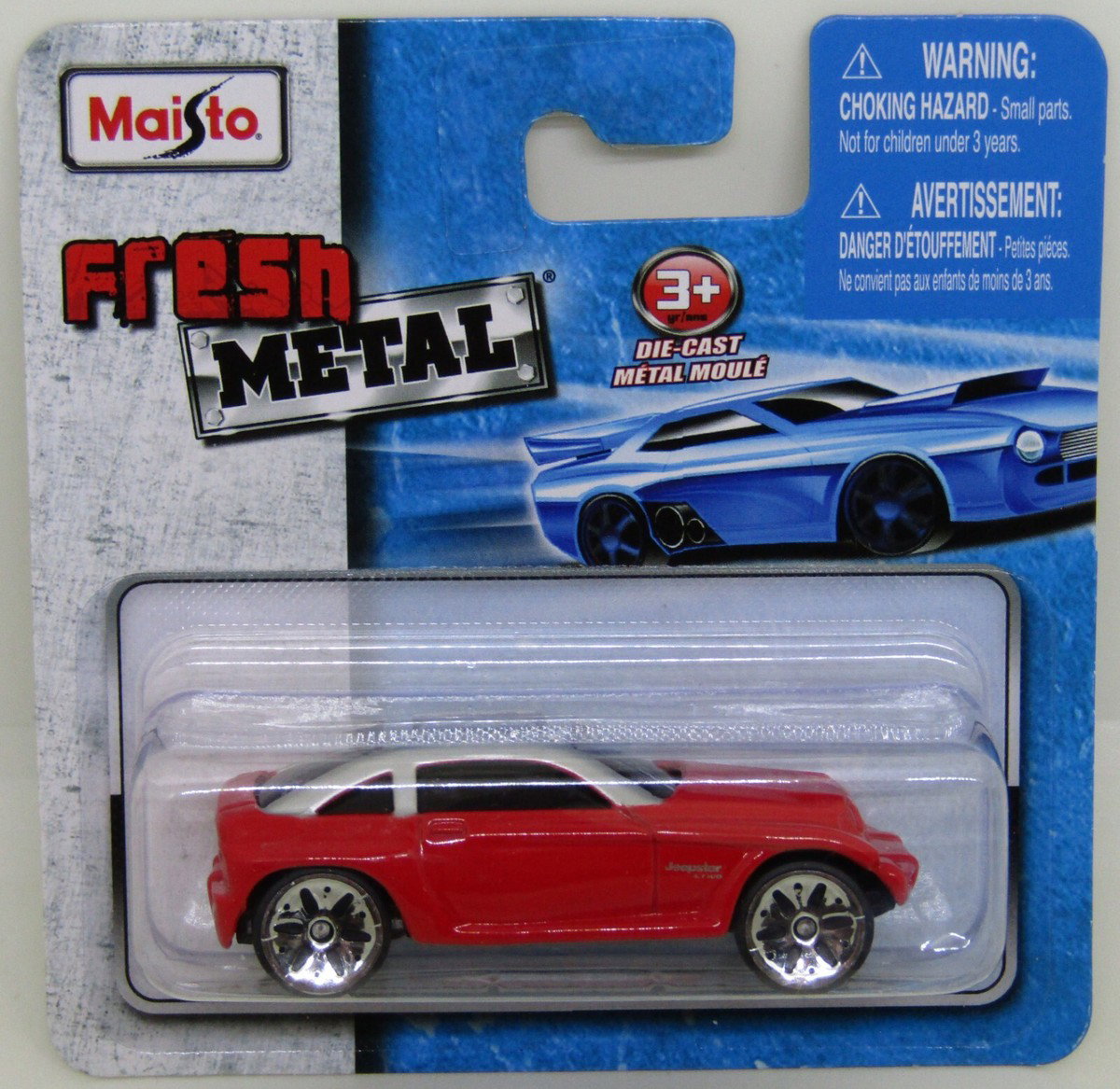 Maisto, Fresh Metal, Jeep Jeepster, Spielzeugauto, 11411, Rot, 1:64, 3+