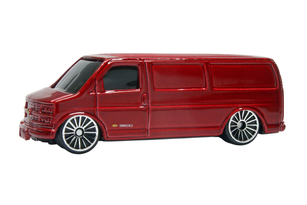 Maisto, Fresh Metal Miniature, 2000 Chevrolet Express Van, Spielzeugauto, 11640, Rot (Kirsche), 1/64, 3+