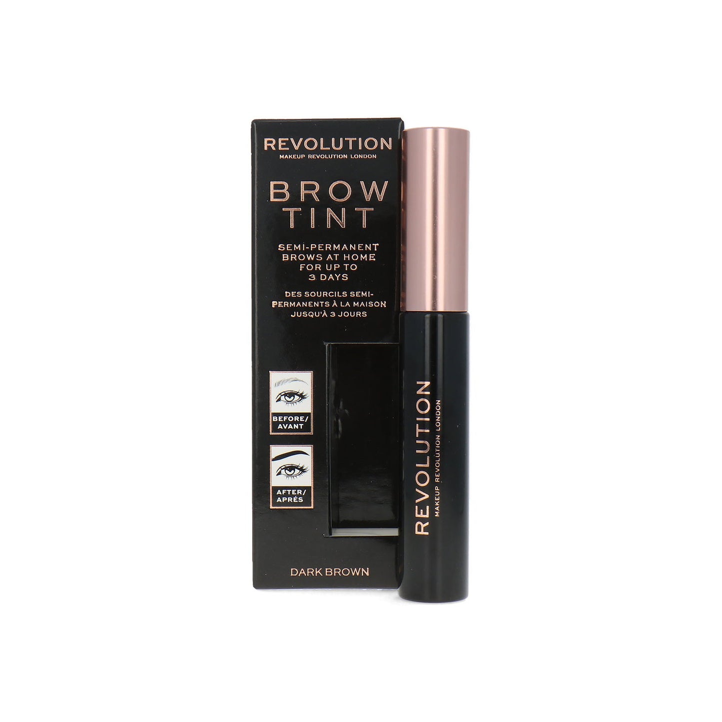 Makeup Revolution Makeup Revolution, Brow Tint, Augenbrauengel, Dunkelbraun, 6 ml Regular