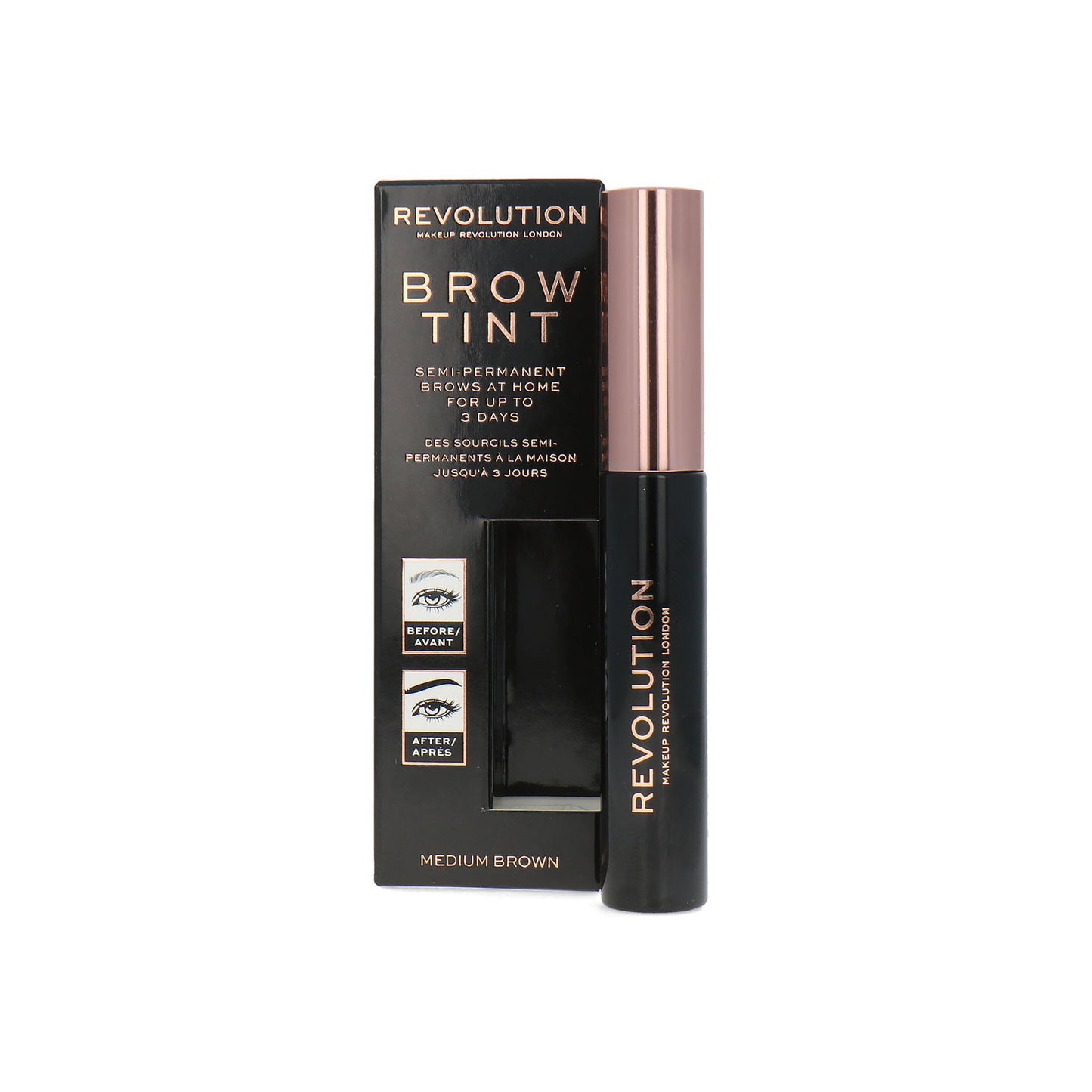 Makeup Revolution Makeup Revolution, Brow Tint, Augenbrauengel, Mittelbraun, 6 ml Regular