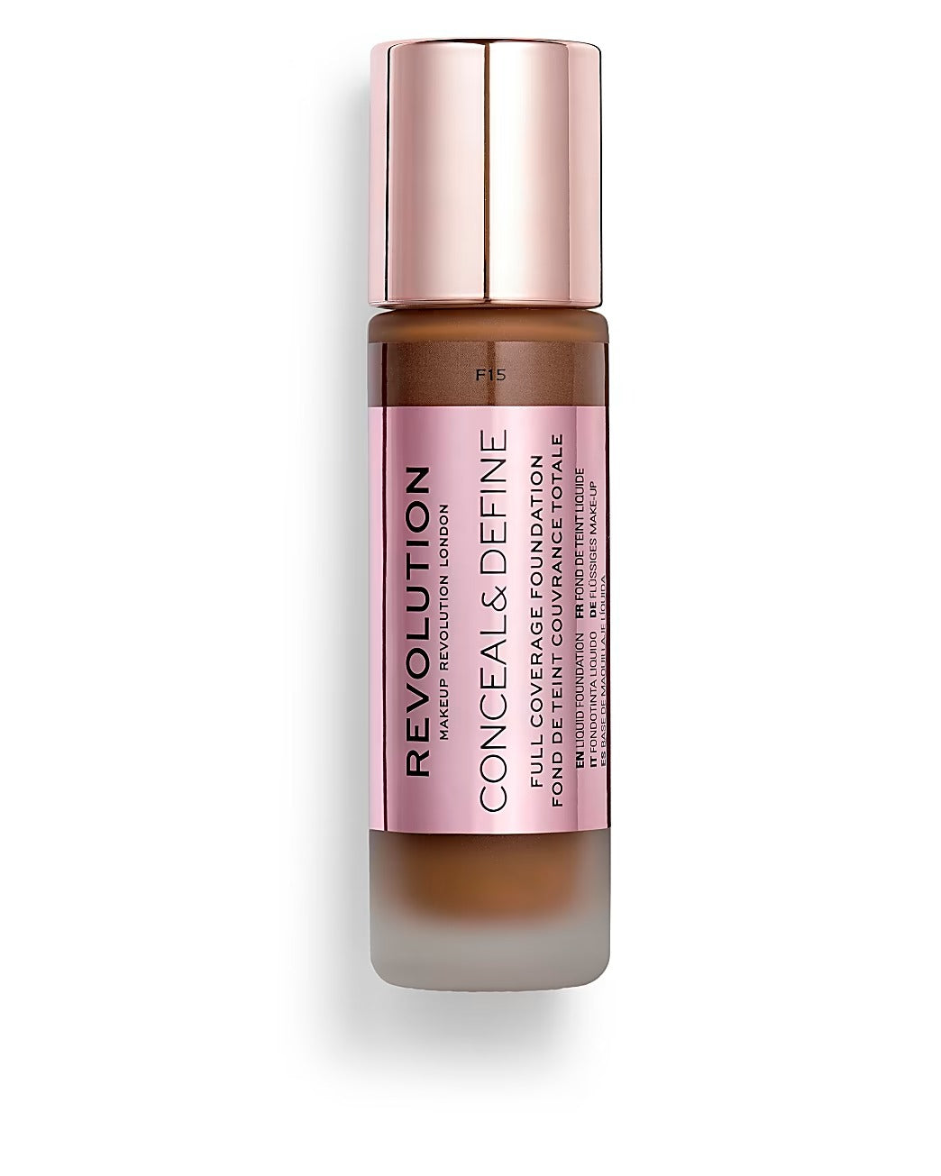 Makeup Revolution Makeup Revolution, Conceal & Define, Ölfrei, Cremige Foundation, F 15, 23 ml Regular