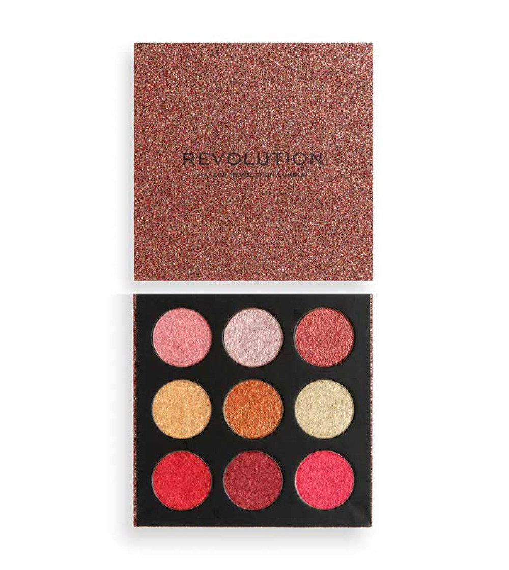 Makeup Revolution Makeup Revolution, Euphoric Foil Palette, Lidschattenpalette, Haus des Spaßes, 25 g Regular