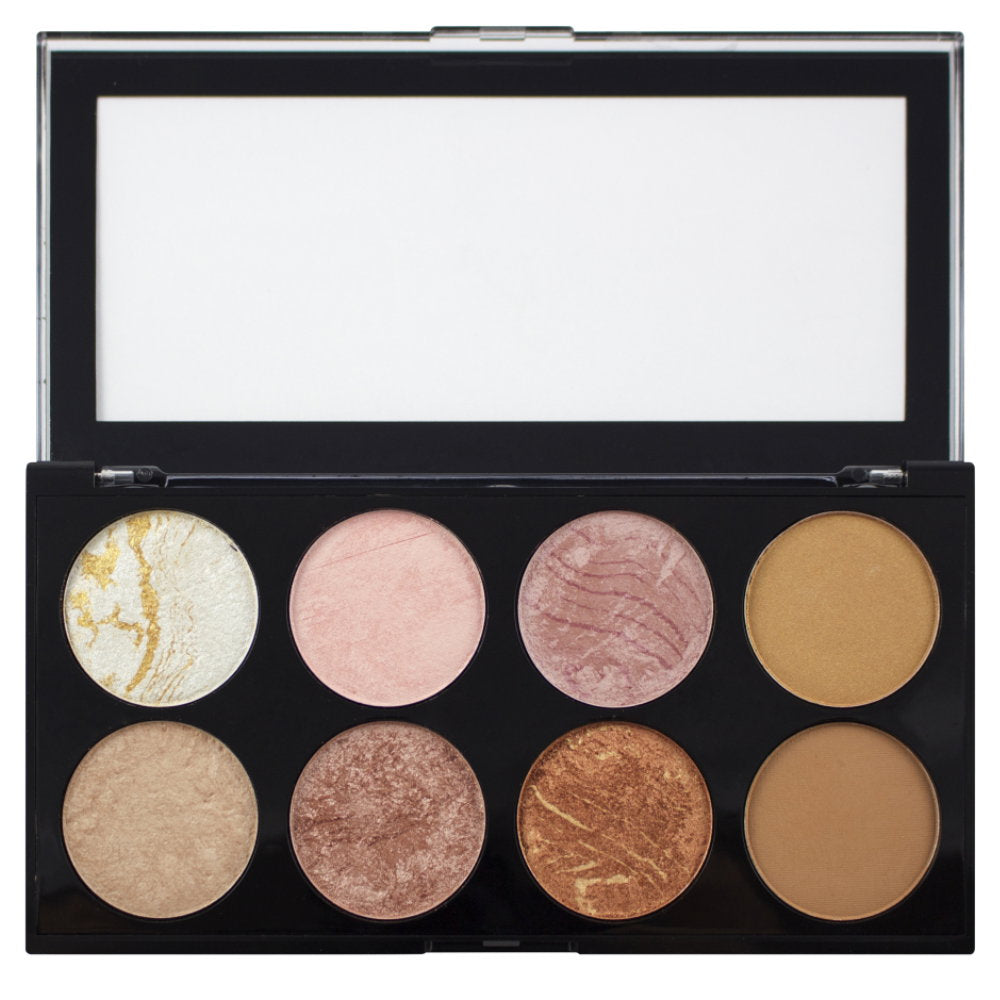 Makeup Revolution, Ultra Blush, Rouge-Palette, Goldener Zucker, 12.8 g