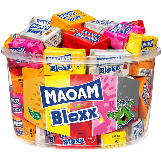 Maoam Bloxx Kaubonbons 50x5er Pack, 6-fach sortiert einzeln gewickelt