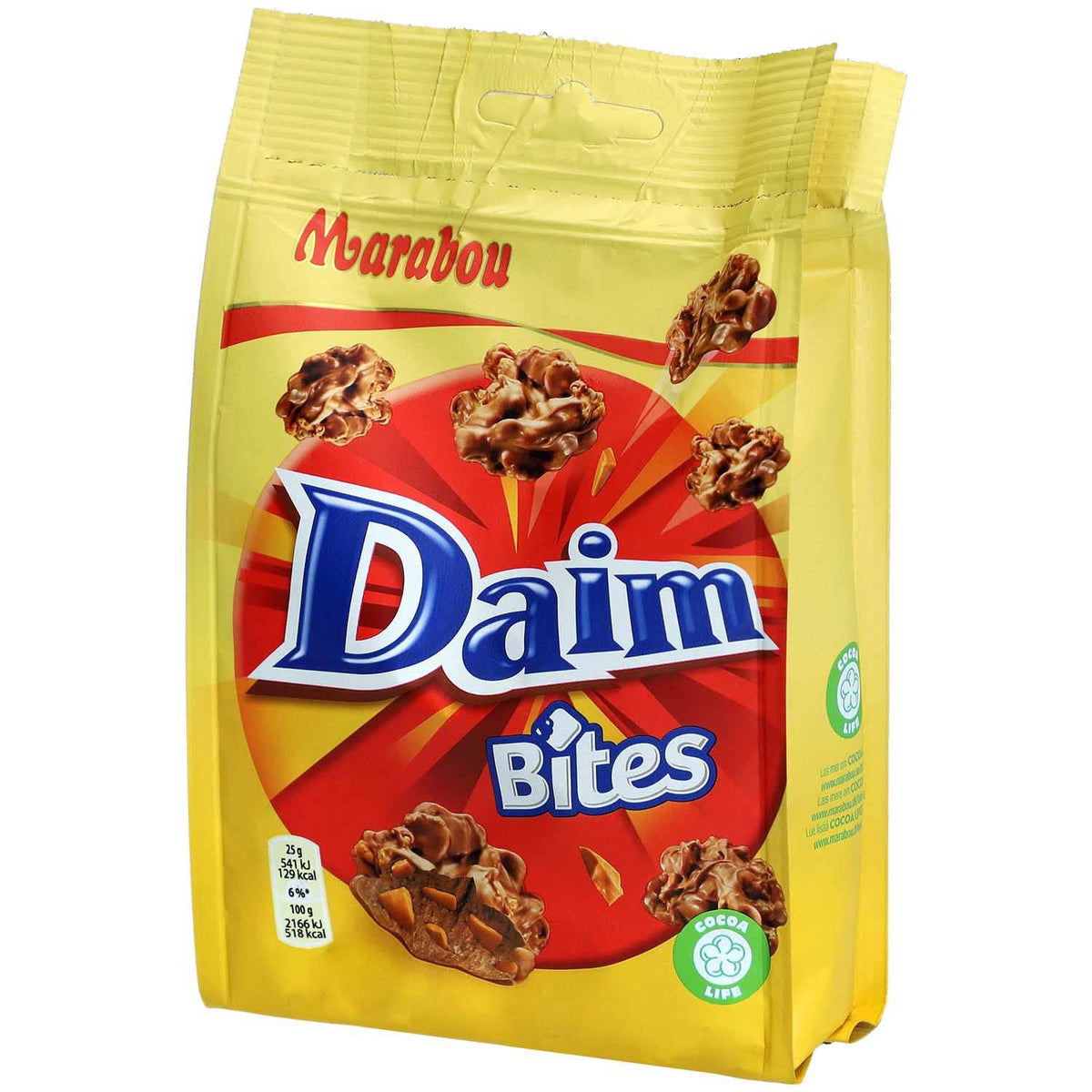 Marabou Daim Bites Schokolade 145 g Packung