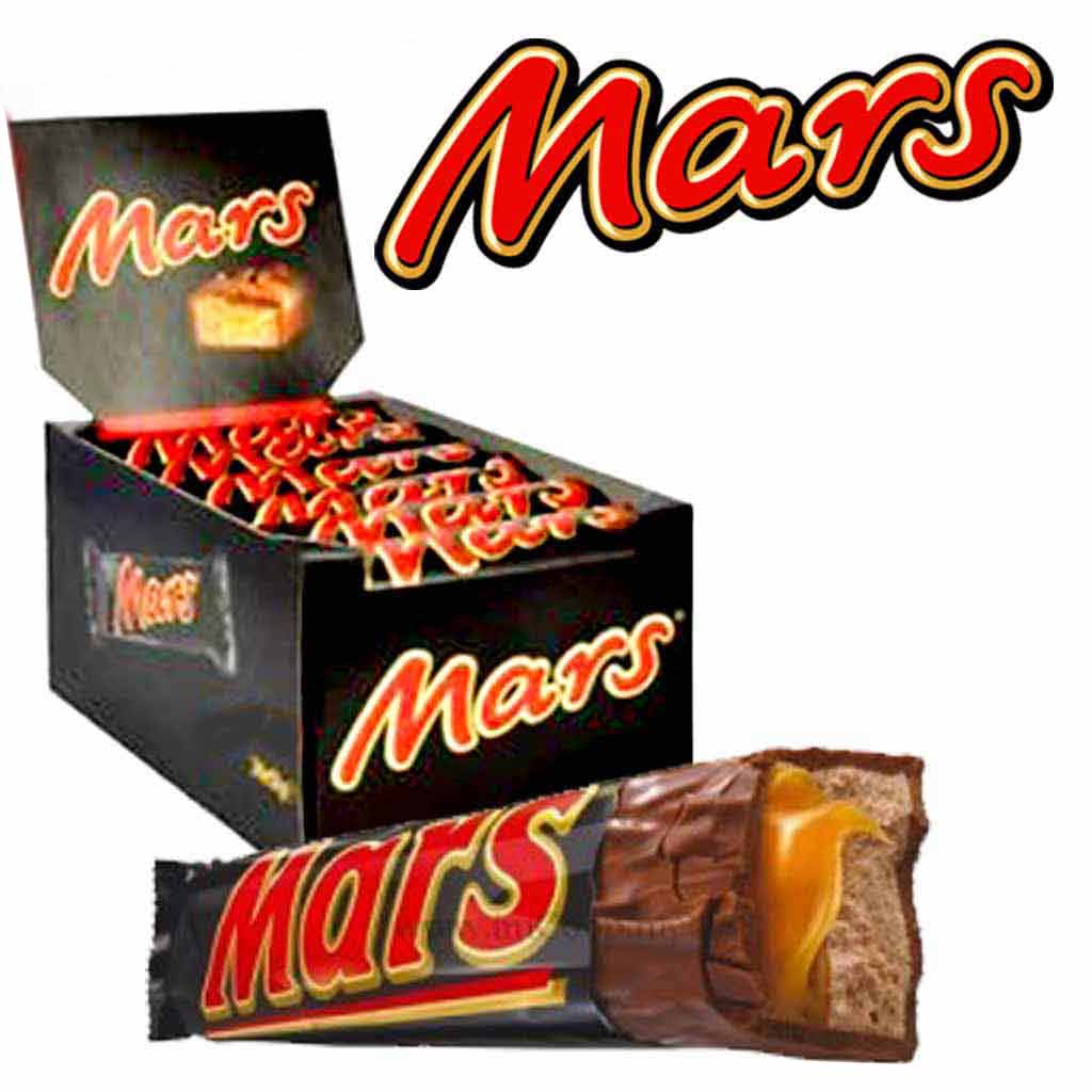 Mars Riegel 24x51g Packung klassische Schokoladenriegel mit Karamell und Nuss