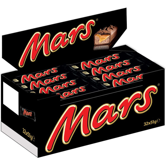 Mars Riegel 32x51g Schokoriegel Packung mit Karamellfüllung