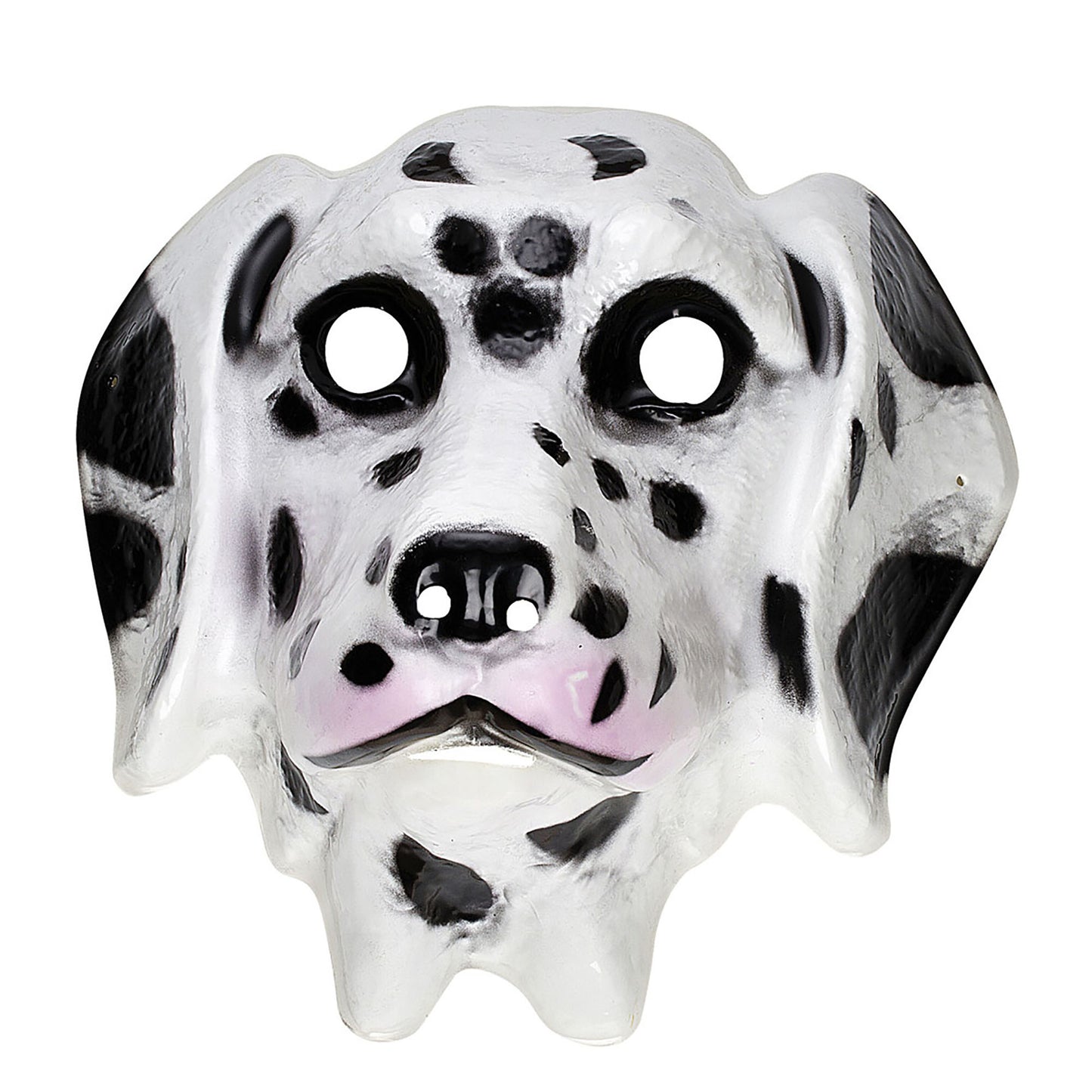 "MASKE DALMATINER" aus Plastik – Vorderansicht