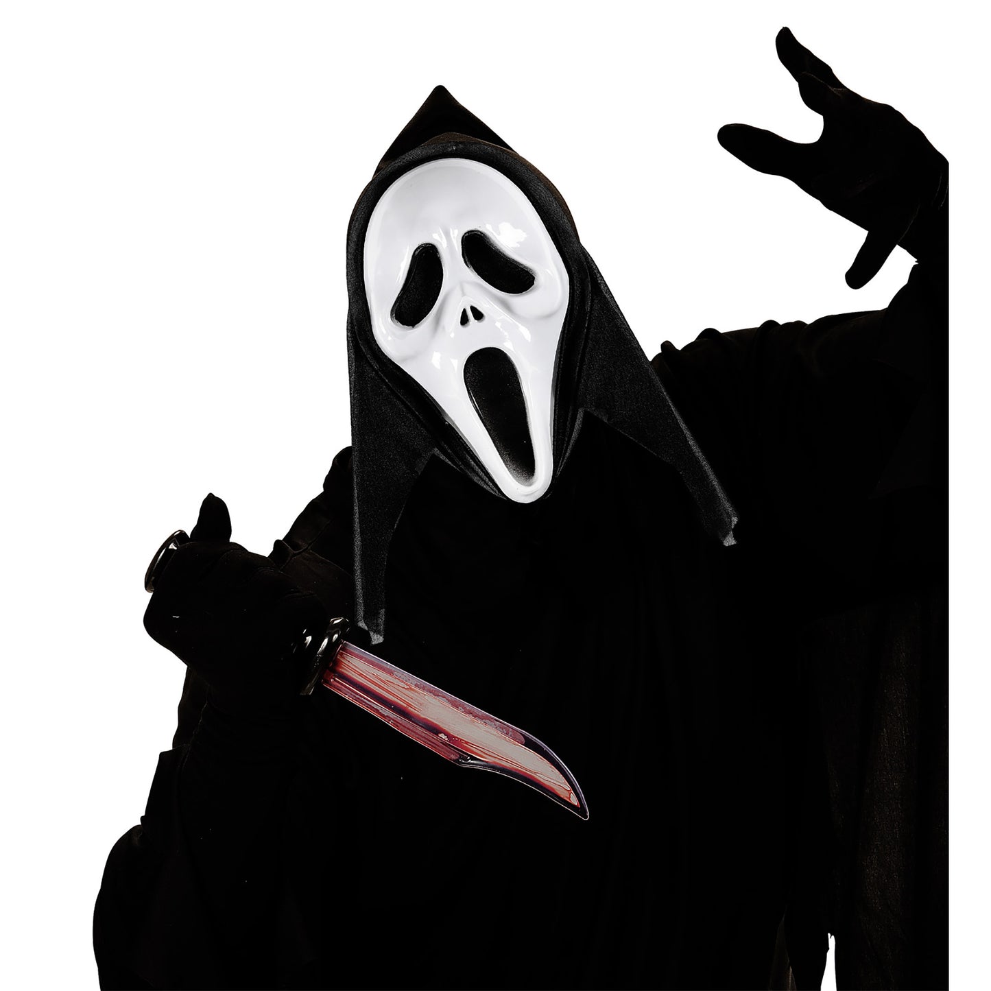 "MASKE MIT KAPUZE SCREAMING GHOST" – Detailansicht