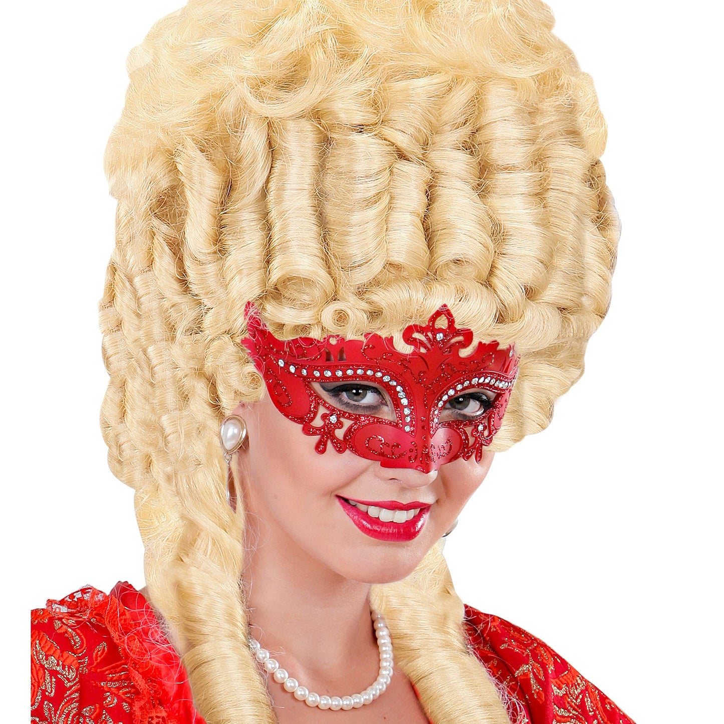 "MASKE VENEDIG ROT UND STRASS" – Ansicht 3