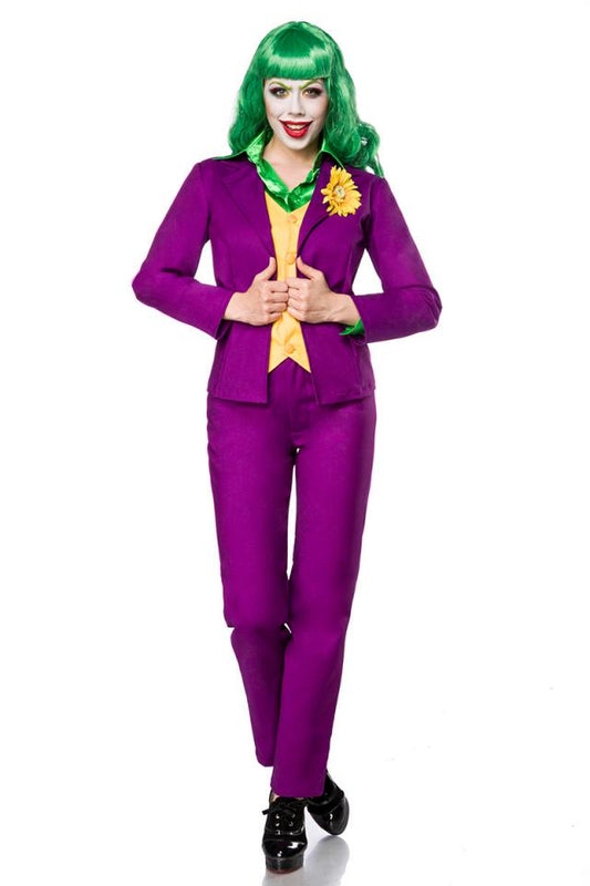 Lady Joker Damenkostüm Set – Maskparadise Lila Blazer & Hose - Fasnacht24.ch – Produktansicht