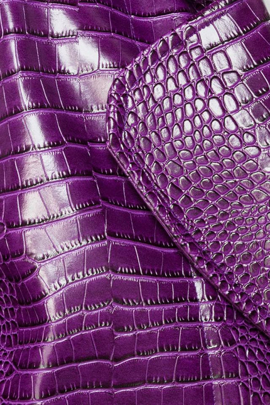 Joker Kostüm – Maskparadise Lila Croc-Leder Mantel & Stretchhose - Fasnacht24.ch