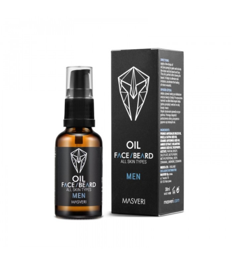 Masveri Masveri, Masveri, Bartöl, Parabenfrei, Zur Befeuchtung, 30 ml Regular