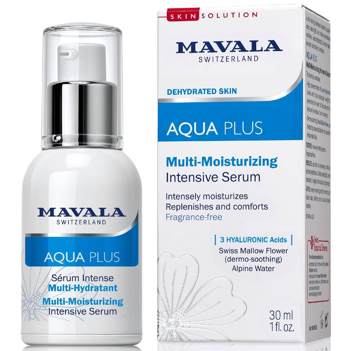 Mavala, Aqua Plus, Hydrating & Moisturising, Tag & Nacht, Serum, Gesicht, 30 ml