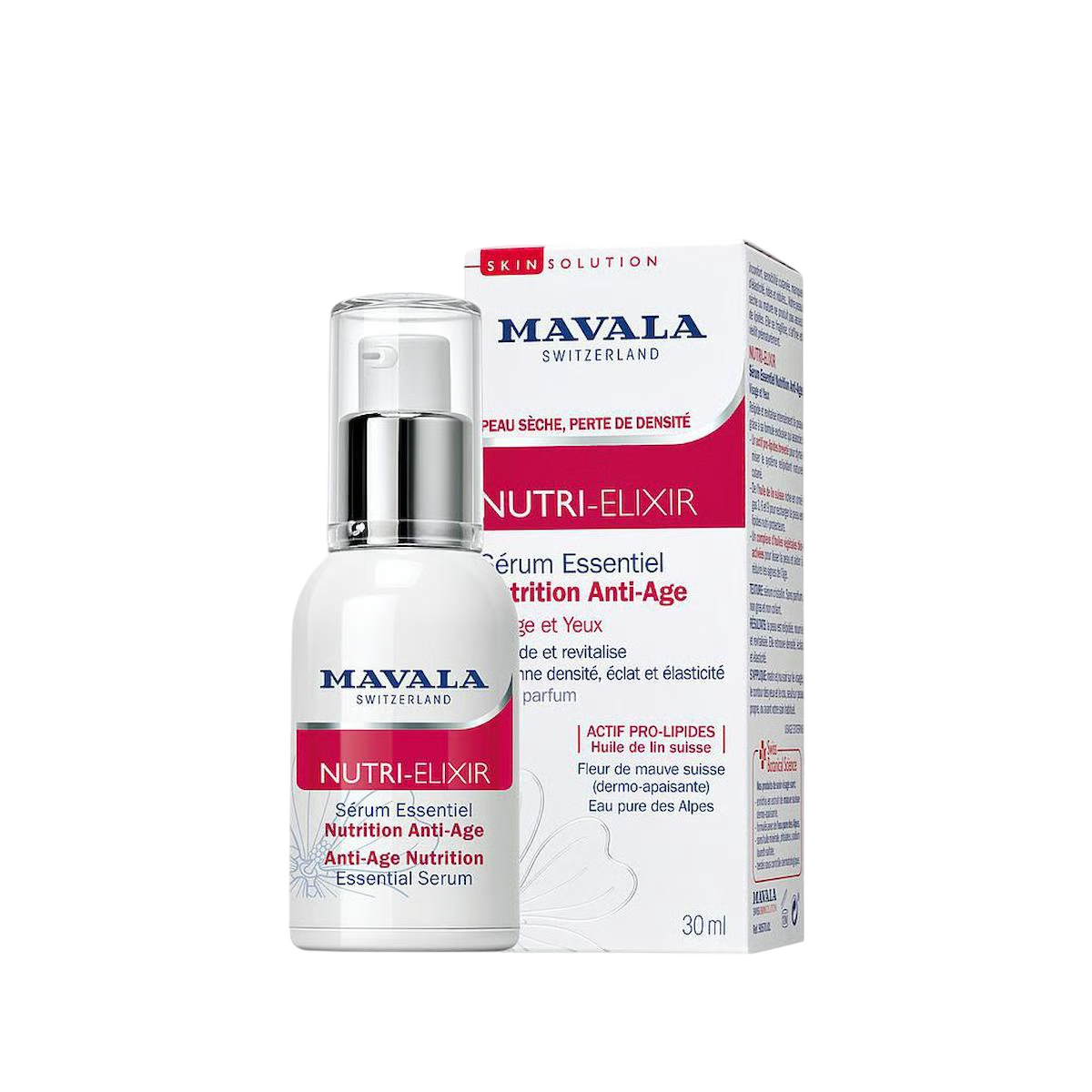 Mavala, Nutri-Elixir, Nourishing & Revitalising, Day & Night, Serum, Face & Eyes, 30 ml