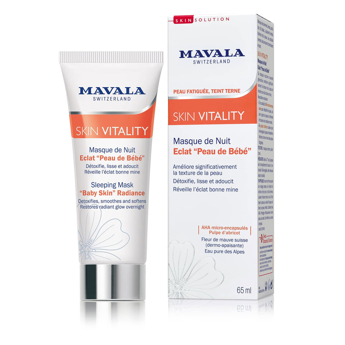 Mavala, Vitality, Smoothing & Softening, Nacht-Schlafmaske, 65 ml
