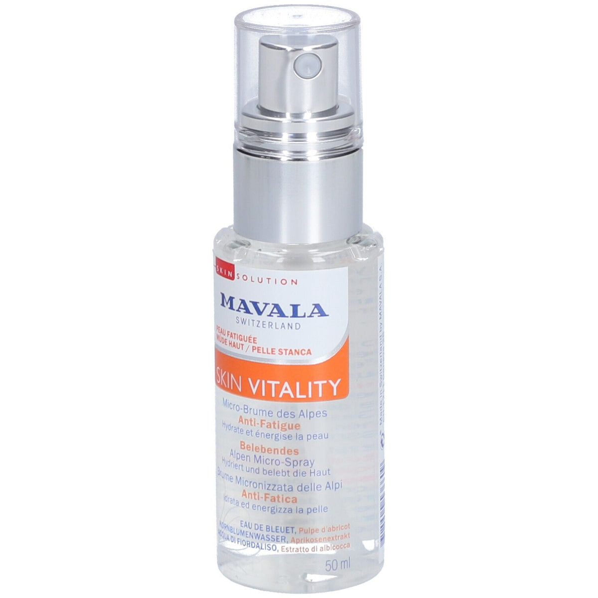 Mavala, Vitality, Belebend, Nebelspray, Für das Gesicht, 50 ml