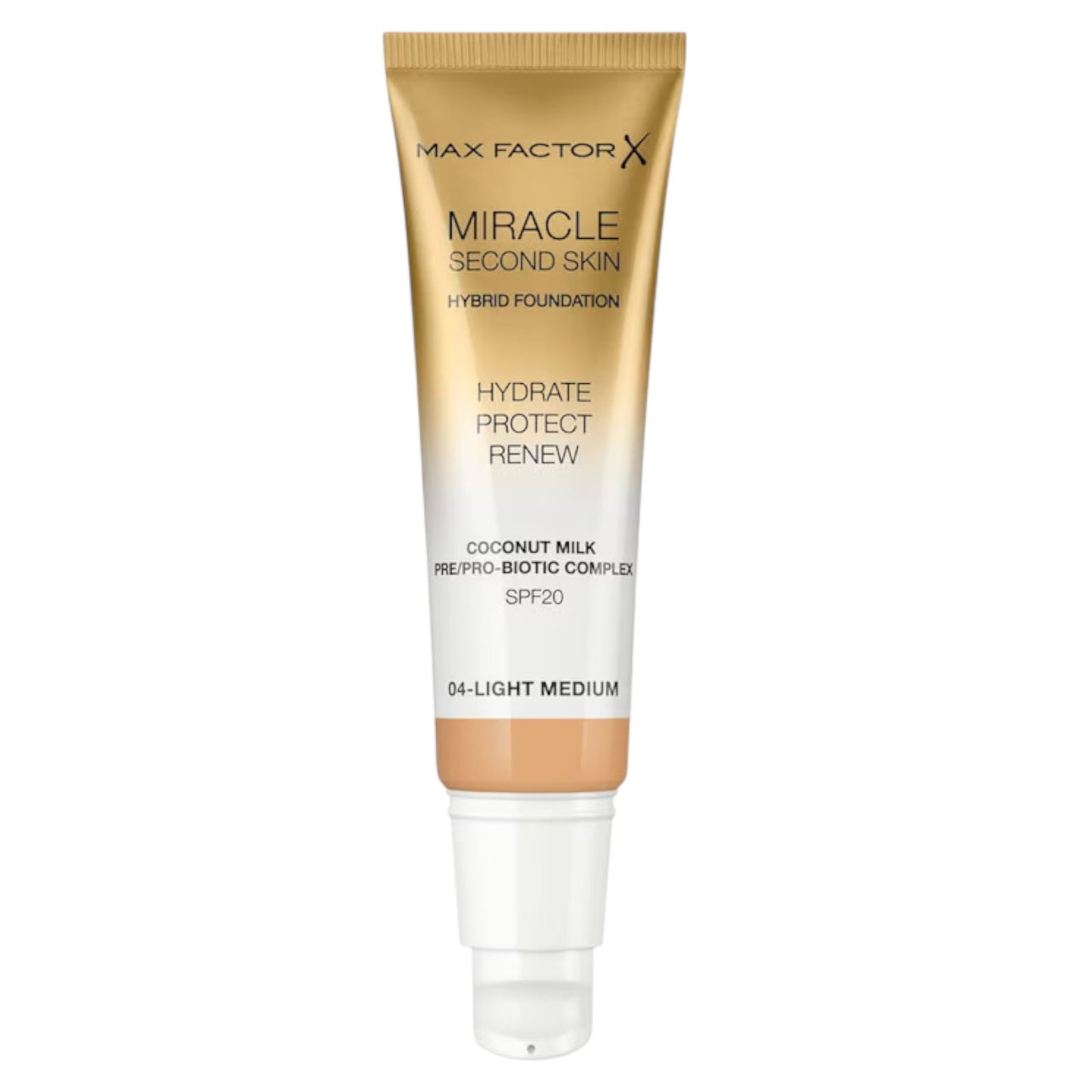 Max Factor Max Factor, Miracle Touch, Strahlend, Kompakt-Foundation, 04, Hellmittel, SPF20, 30 ml Regular