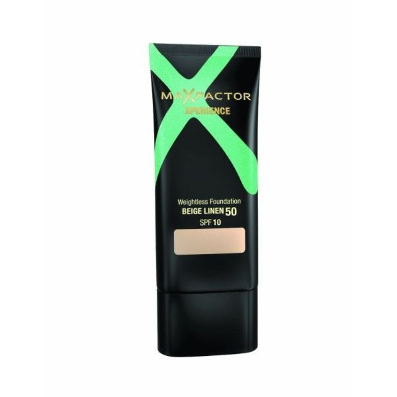Max Factor, Xperience, Flüssige Grundierung, 50, Beiges Leinen, SPF 10, 30 ml