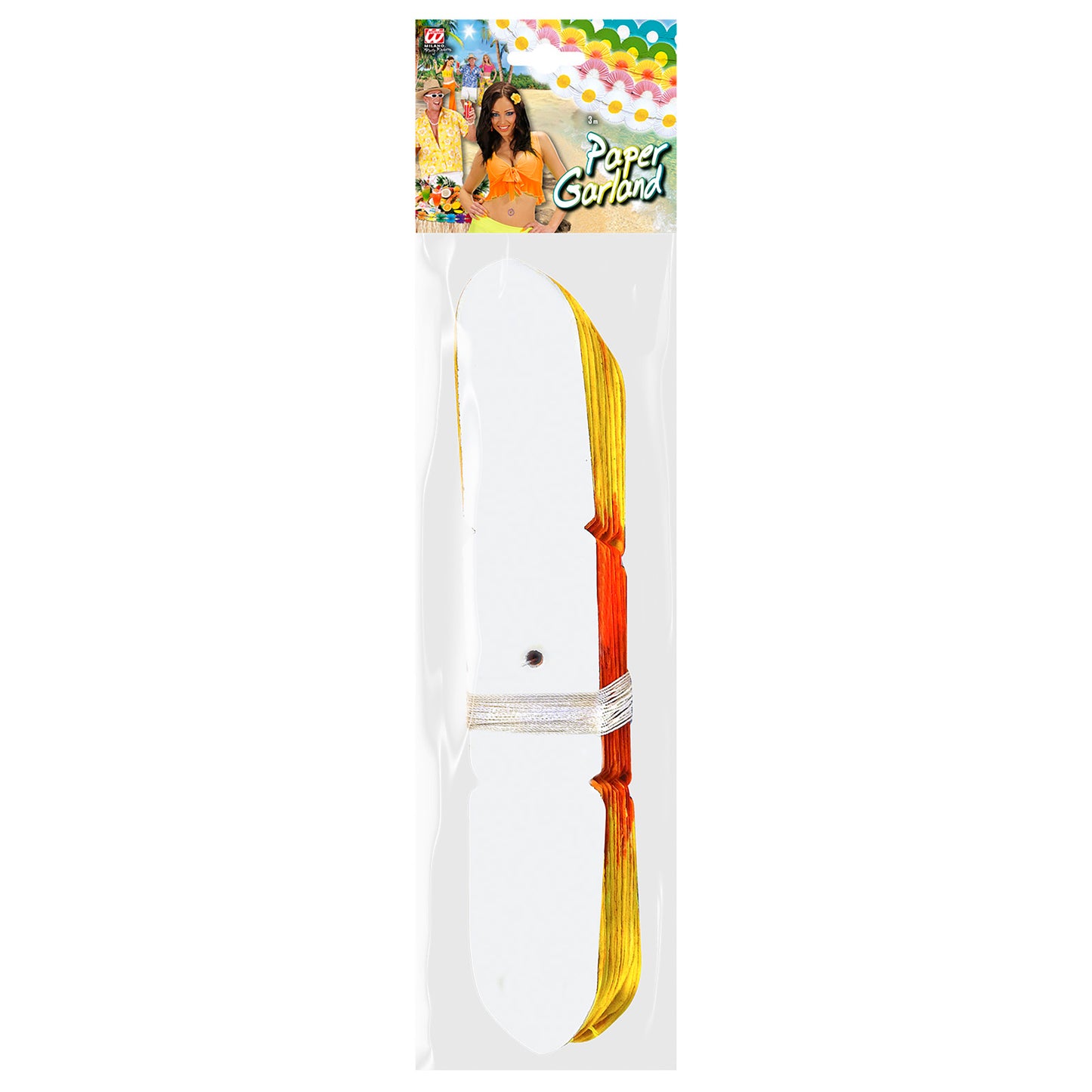 "MAXI BLUMEN-GIRLANDE" 3 m - sort. In 5 Farben – Detailansicht