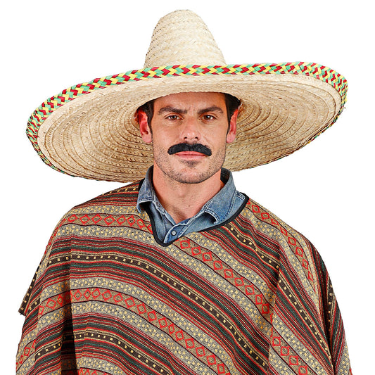 "MAXISOMBRERO MIT DEKORATIONEN" 65cm – Vorderansicht