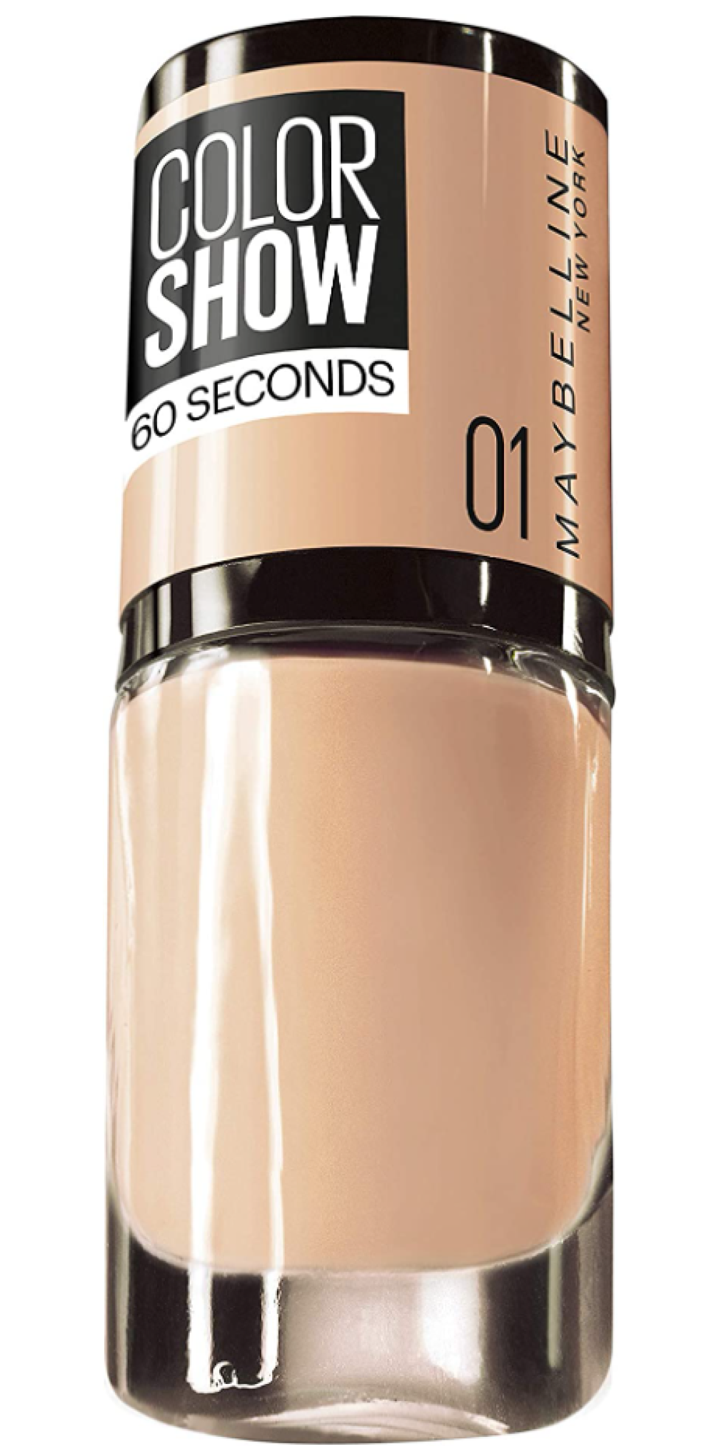 Maybelline Maybelline, Color Show 60 Seconds, Nagellack, Nr. 1, Geh nackt, 7 ml Regular