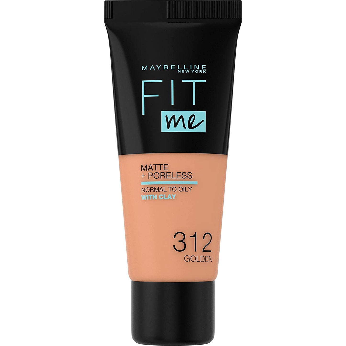 Maybelline Maybelline, Fit Me Matte + Poreless, Flüssige Grundierung, 312, Golden, 30 ml Regular
